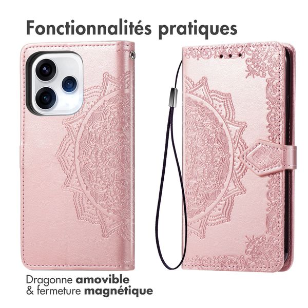 imoshion Etui de télephone Mandala Oppo Reno15 (5G) - Rose Gold