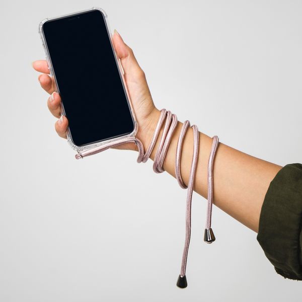 imoshion Coque arrière transparente avec cordon Apple iPhone 11 Pro Max - Rose Doré