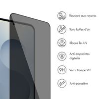 Accezz Protection d'écran en verre trempé avec filtre de confidentialité + Applicateur Samsung Galaxy S24 Plus / S25 Plus