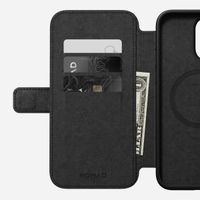 Nomad Étui de télephone portefeuille Modern Leather Folio Apple iPhone 15 Pro Max - Marron