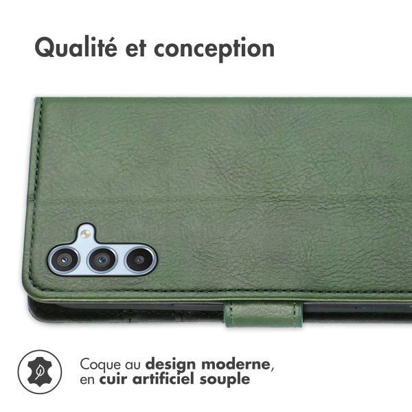 imoshion Étui de télephone portefeuille de luxe Samsung Galaxy A34 (5G) - Vert