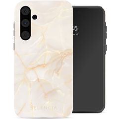 Selencia Coque arrière Vivid Samsung Galaxy A55 - Golden Beige Marble