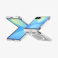 Spigen Coque Ultra Hybrid Pro MagFit Samsung Galaxy Z Flip 8 - Clear / White