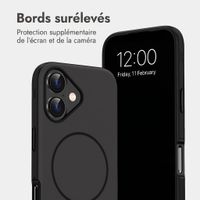 imoshion Coque arrière Color avec Thin MagSafe Ring Apple iPhone 16 - Noir