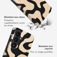 Selencia Coque arrière Vivid avec MagSafe Samsung Galaxy S26 - Art Wave Black