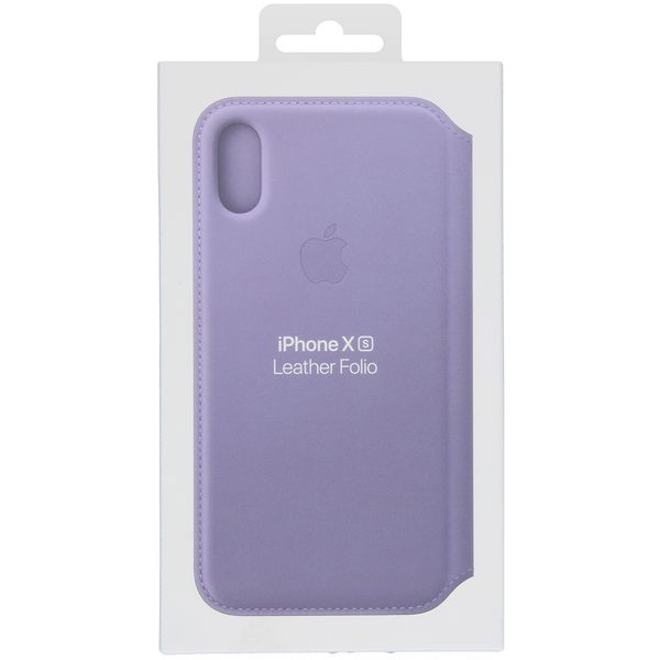 Apple Étui de télephone portefeuille Leather Folio Apple iPhone X / Xs - Lila