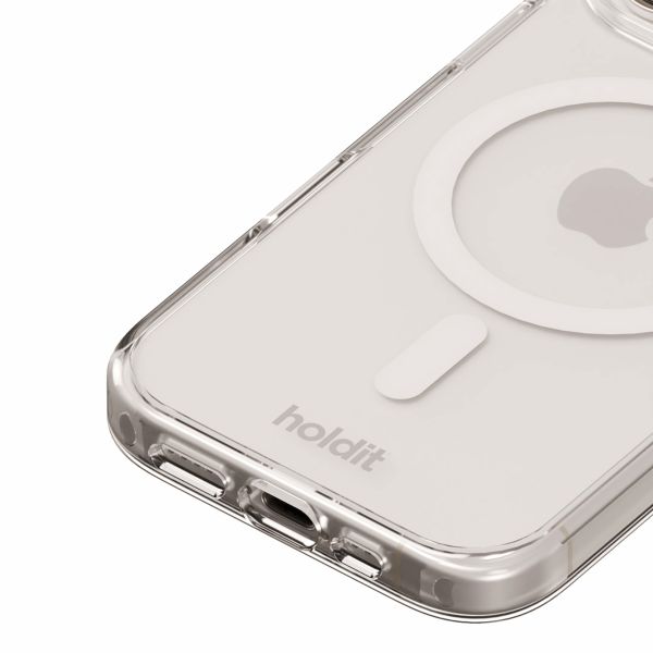 Holdit Coque MagSafe Apple iPhone 16 Pro - Transparent / White
