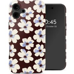 Selencia Coque arrière Vivid avec MagSafe Apple iPhone 16 - Choco Flower Pop