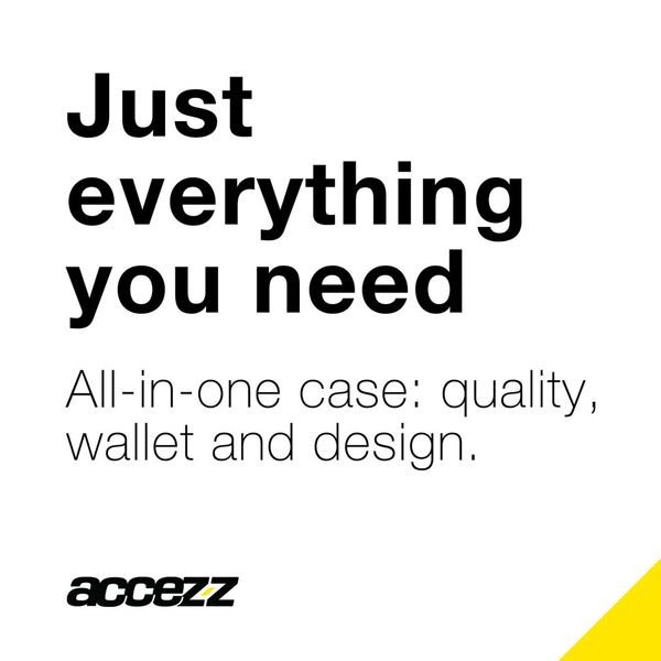 Accezz Étui de télephone Wallet Samsung Galaxy S21 - Noir