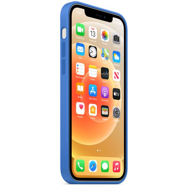Apple Coque en silicone MagSafe Apple iPhone 12 Pro Max - Capri Blue
