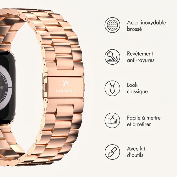 imoshion Bracelet acier Apple Watch | 38/40/41/42 mm - Rose Doré