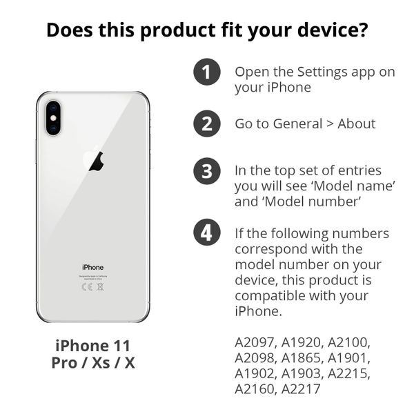 Selencia Protection d'écran en verre trempé Privacy Apple iPhone 11 Pro / Xs / X