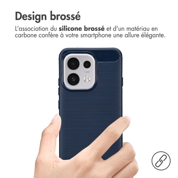 imoshion Coque Brushed Oppo Reno 16 F - Bleu foncé
