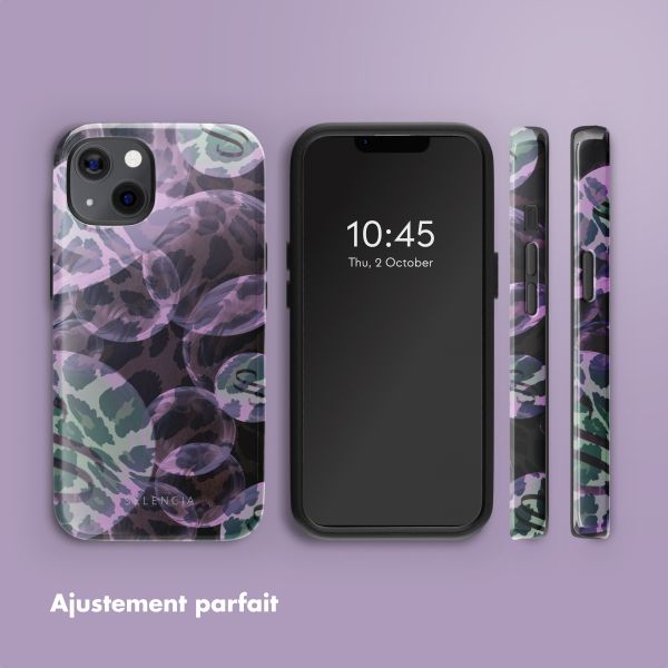 Selencia Coque arrière Vivid avec MagSafe Apple iPhone 13 - Leo Bubble Green