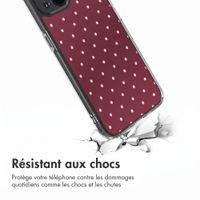 imoshion Coque Design Apple iPhone 14 - Polka Dot Bordeaux