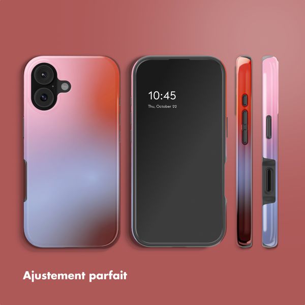 Selencia Coque arrière Vivid avec MagSafe Apple iPhone 17 - Gradient Soft Blush
