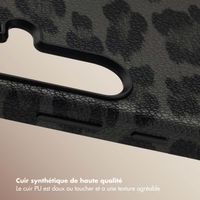 Selencia Coque Sabi imprimé panthère avec MagSafe Samsung Galaxy S25 - Midnight Black