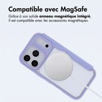 imoshion Bookcase transparente avec MagSafe Apple iPhone 18 Pro Max / 17 Pro Max - Lilas