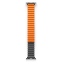 Uniq Bracelet Revix réversible Apple Watch | 44/45/46/49 mm - Charcoal (Grey/Orange)