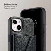 Selencia Coque de télephone Sera avec cordon et porte-cartes enveloppe Apple iPhone 14 / 13 - Noir