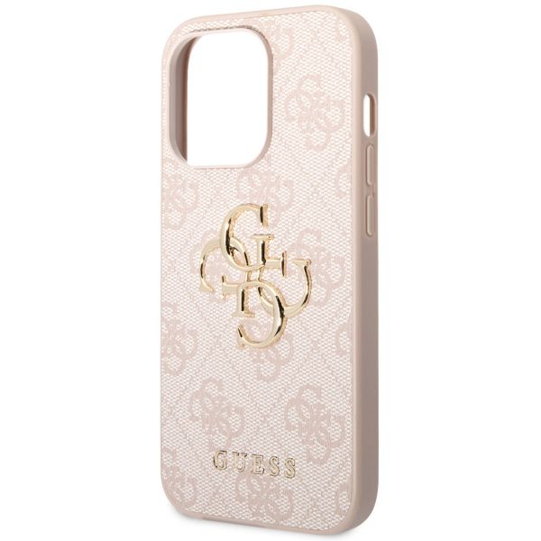 Guess Coque 4G Metal Logo Backcover Apple iPhone 14 Pro Max - Rose