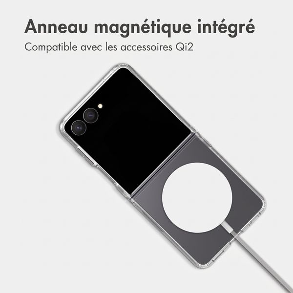 Accezz Coque arrière Xtreme Impact avec MagSafe Samsung Galaxy Z Flip 8 - Transparent