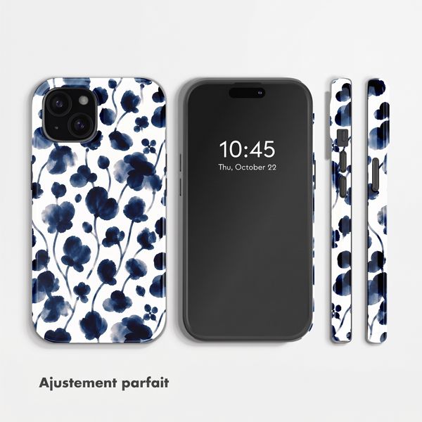 Selencia Coque arrière Vivid Apple iPhone 15 - Midnight Blossom
