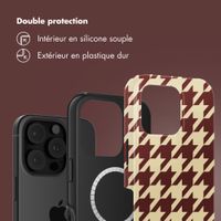 Selencia Coque arrière Vivid avec MagSafe Apple iPhone 16 Pro Max - Pied-de-Poule