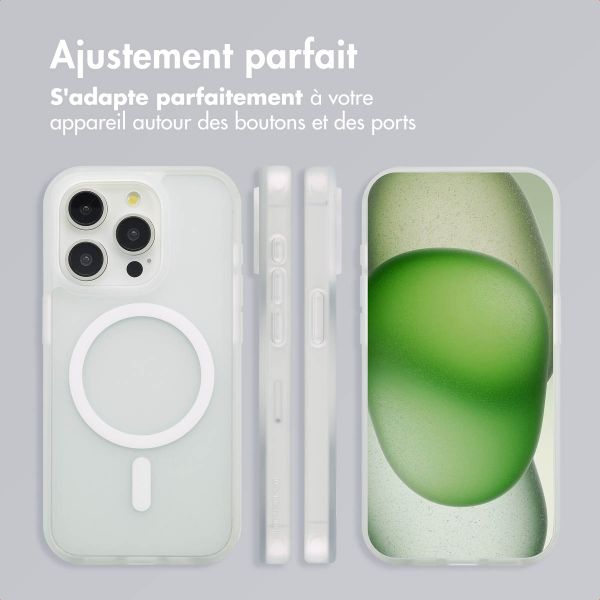 imoshion Coque Color Guard avec MagSafe Apple iPhone 15 Pro - Blanc