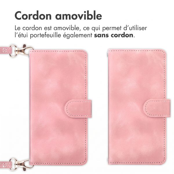 imoshion Etui de télephone portefeuille avec cordon Xiaomi Redmi Note 17 Pro - Rose