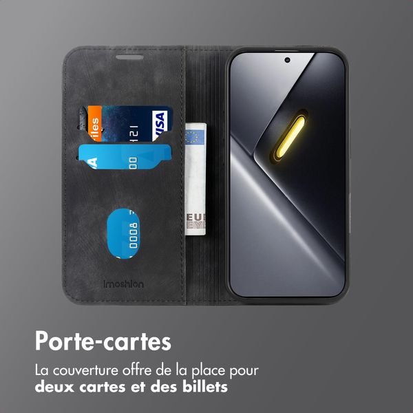 imoshion Étui de téléphone portefeuille Slim Xiaomi Poco X8 Pro - Noir