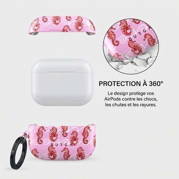 Burga Coque rigide Apple AirPods Pro 3 - Coral Reef