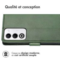 imoshion Étui de télephone portefeuille de luxe Oppo A5 5G (2025) - Vert