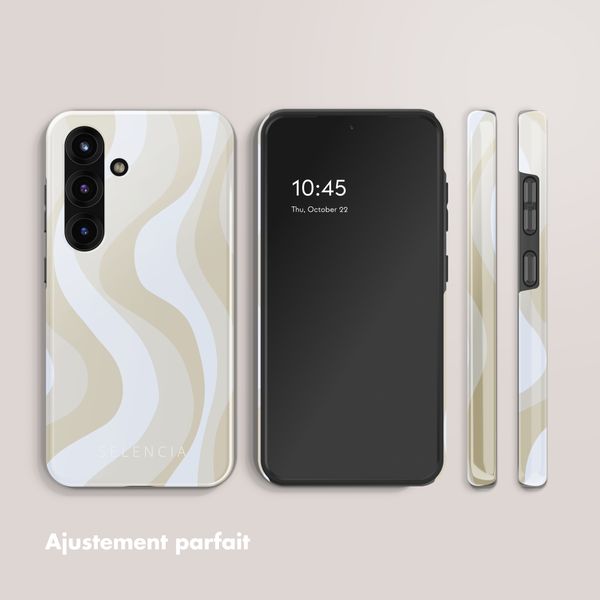 Selencia Coque arrière Vivid Samsung Galaxy S25 - Desert Waves Beige
