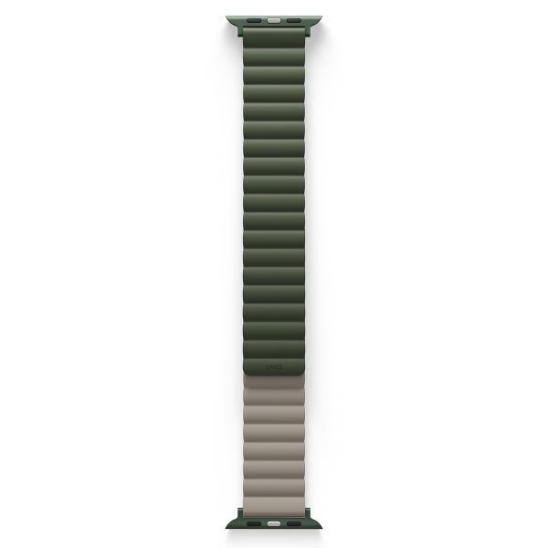 Uniq Bracelet Revix réversible Apple Watch | 44/45/46/49 mm - Pine (Green/Taupe)