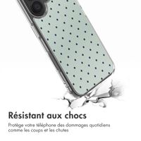 imoshion Coque Design Apple iPhone 16 - Polka Dot Mintgroen