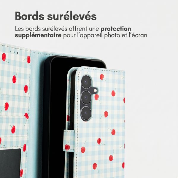 imoshion Étui de télephone portefeuille Design Samsung Galaxy S25 FE - Cherry Check