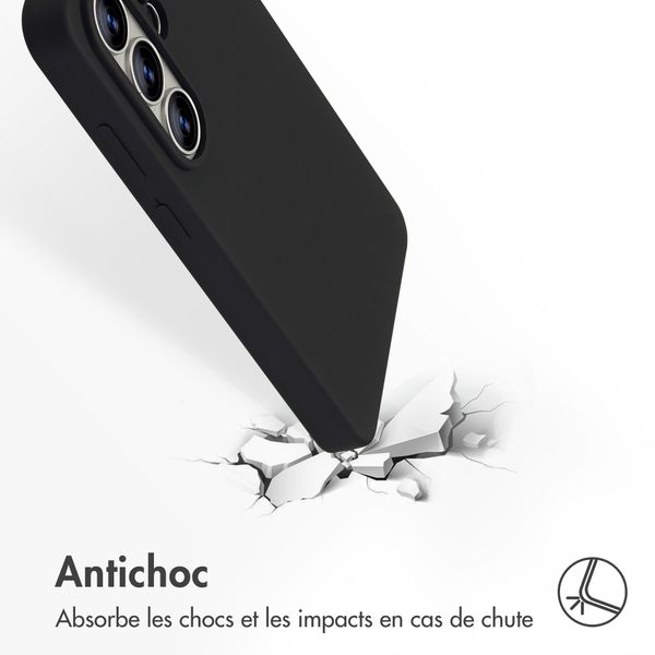 Accezz Coque Liquid Silicone avec MagSafe Samsung Galaxy S26 Ultra - Noir