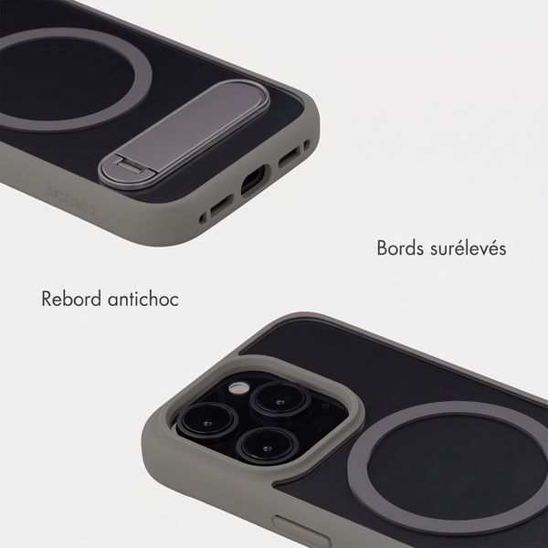 Accezz Coque arrière Hold avec MagSafe Apple iPhone 15 Pro - Grey