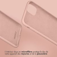 Accezz Coque Liquid Silicone Samsung Galaxy S22 Plus - Rose