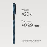 Pitaka Coque Ultra Slim Apple iPhone 17 Pro - Bleu