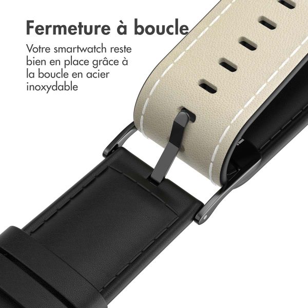 imoshion Bracelet Classic en cuir Apple Watch | 44/45/46/49 mm - Noir