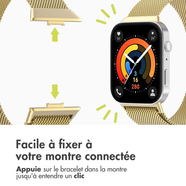 imoshion Bracelet magnétique milanais Huawei Watch Fit 3 - Doré