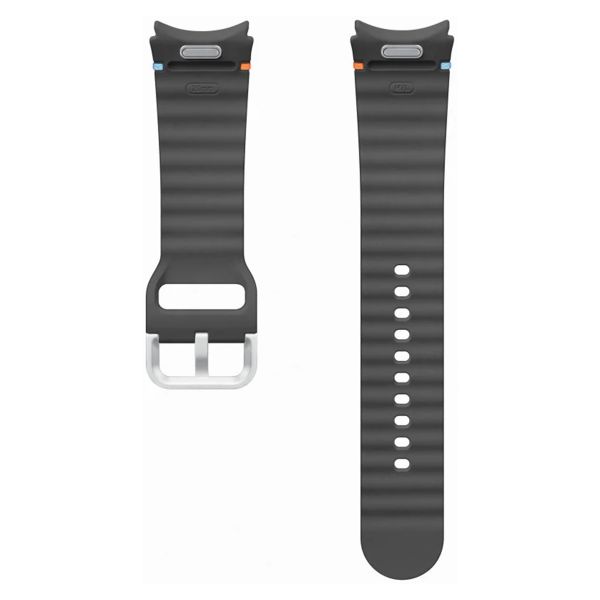 Samsung Bracelet Sport original Samsung Galaxy Watch 4 / 5 / 6 / 7 / FE (20 mm) - Taille M/L - Dark Gray