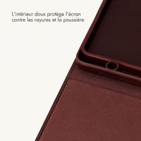 Selencia Coque Croco Samsung Galaxy Tab A11 Plus / A9 Plus - Burgundy