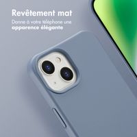 imoshion Coque arrière Color avec cordon amovible et MagSafe Apple iPhone 14 - Ash Blue