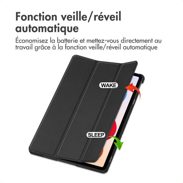 imoshion Coque tablette Trifold Xiaomi Redmi Pad 2 Pro / Poco Pad M1 - Noir