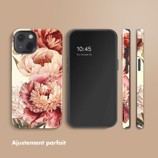Selencia Coque arrière Vivid avec MagSafe Apple iPhone 13 - Vintage Peony